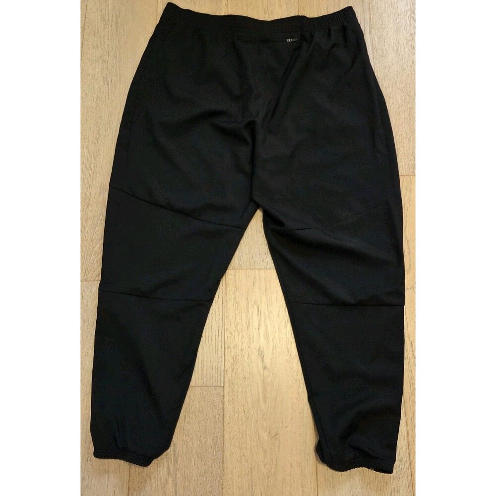 Nike Dri-FIT Men's XL Black Tapered Running Training Pants Ankle Zip Pockets - Picture 2 of 9